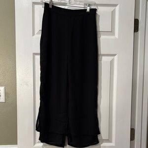 SHEIN Black Ankle-Length Pants